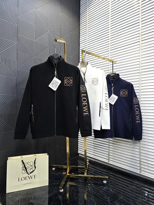 Loewe Navy Blue Embroidery Logo Imported Tracksuit