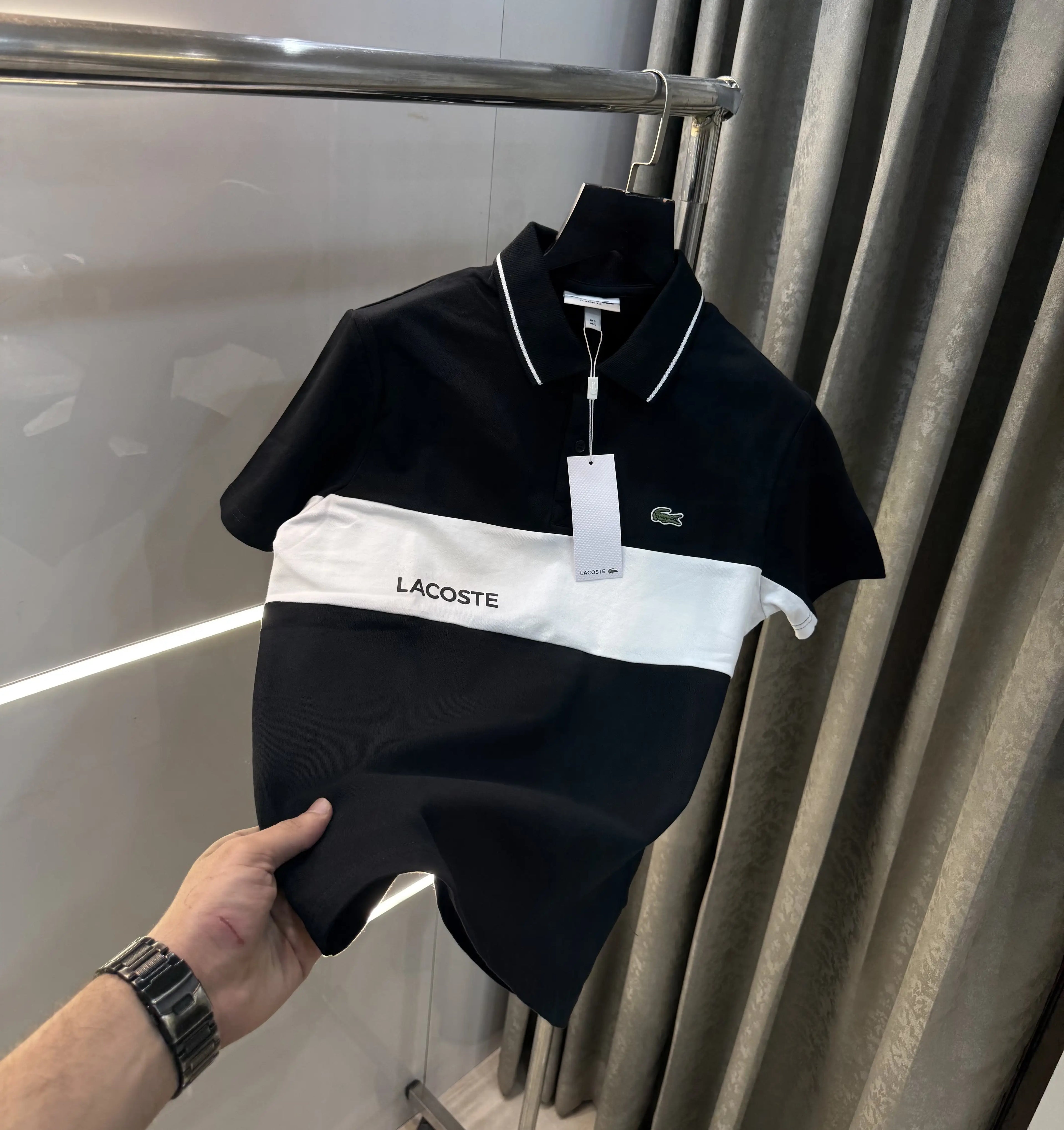Lacost e Black Classic Premium Polo T-Shirt