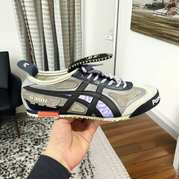 Onitsuka Tiger Sneakers Mexico 66 Panda Prank Brown Purple with Accessories for Men