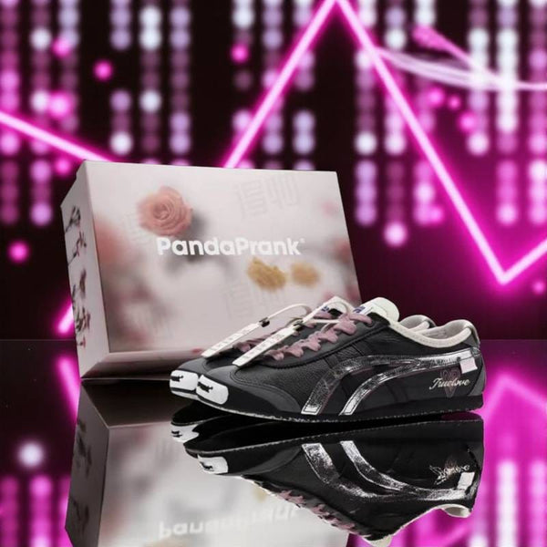 Onitsuka Tiger Sneakers Mexico 66 x Panda Prank Black with OG Box For Mens