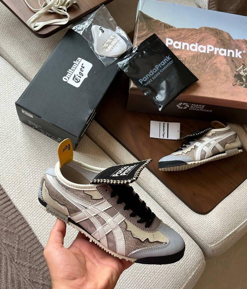 Onitsuka Tiger Sneakers Mexico 66 Panda Prank Wilderness Cycling with Accessories