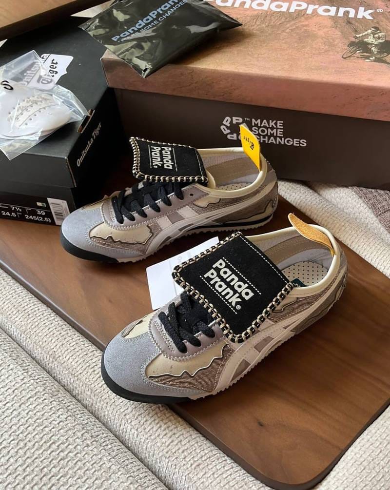 Onitsuka Tiger Sneakers Mexico 66 Panda Prank Wilderness Cycling with Accessories