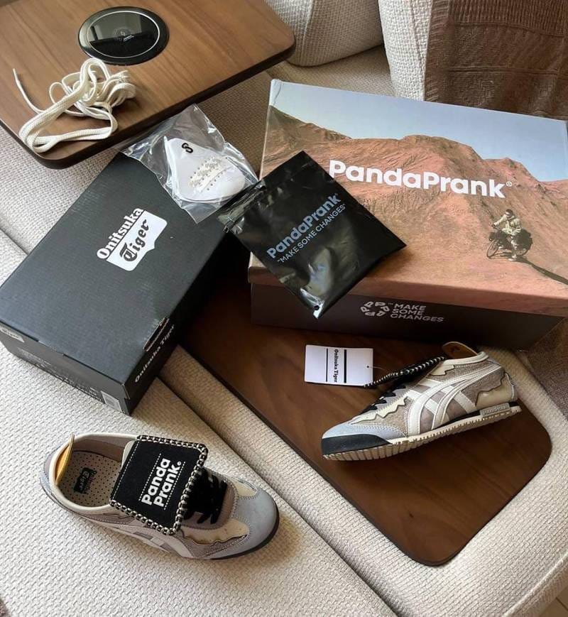 Onitsuka Tiger Sneakers Mexico 66 Panda Prank Wilderness Cycling with Accessories