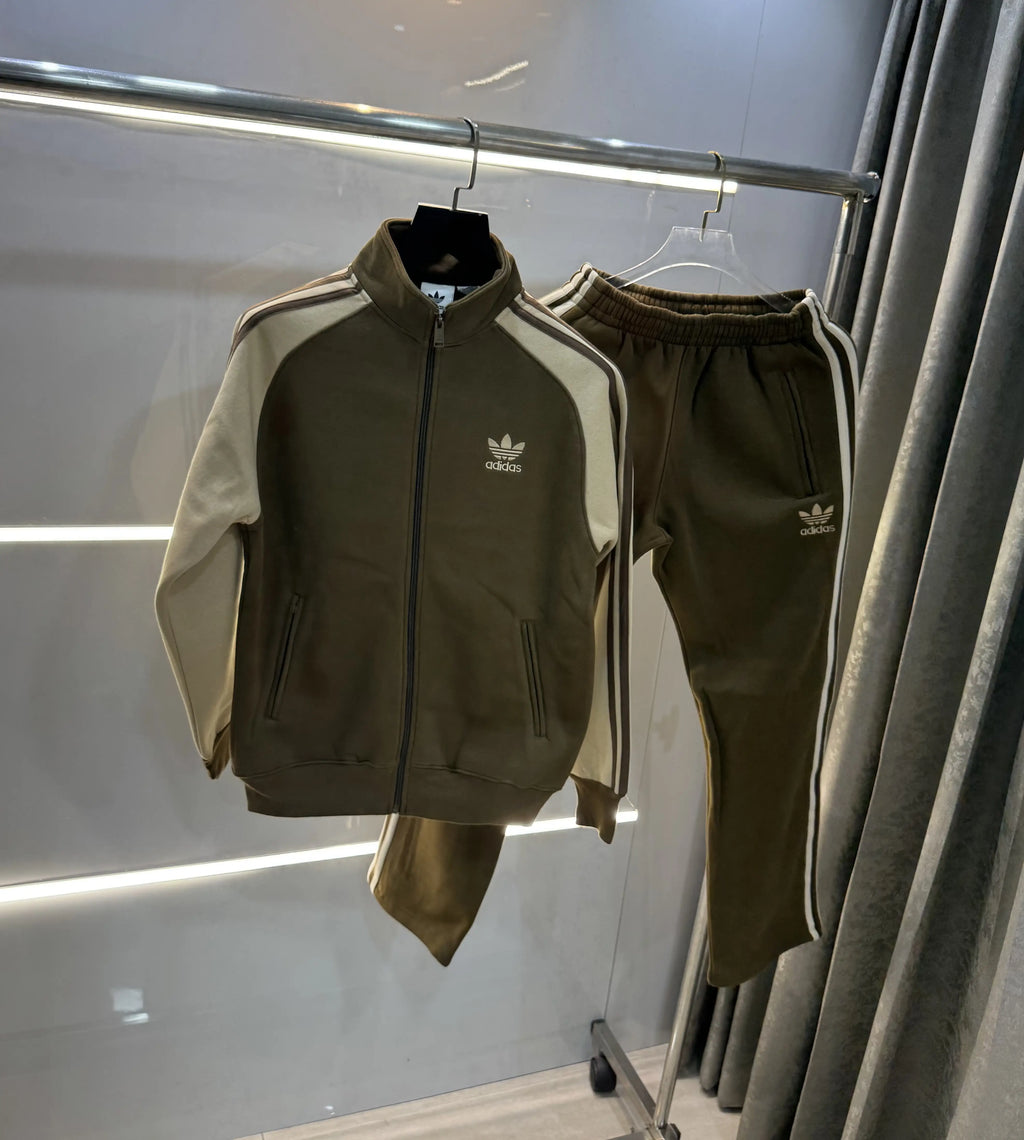 Adida s Brown Premium Classic Tracksuit