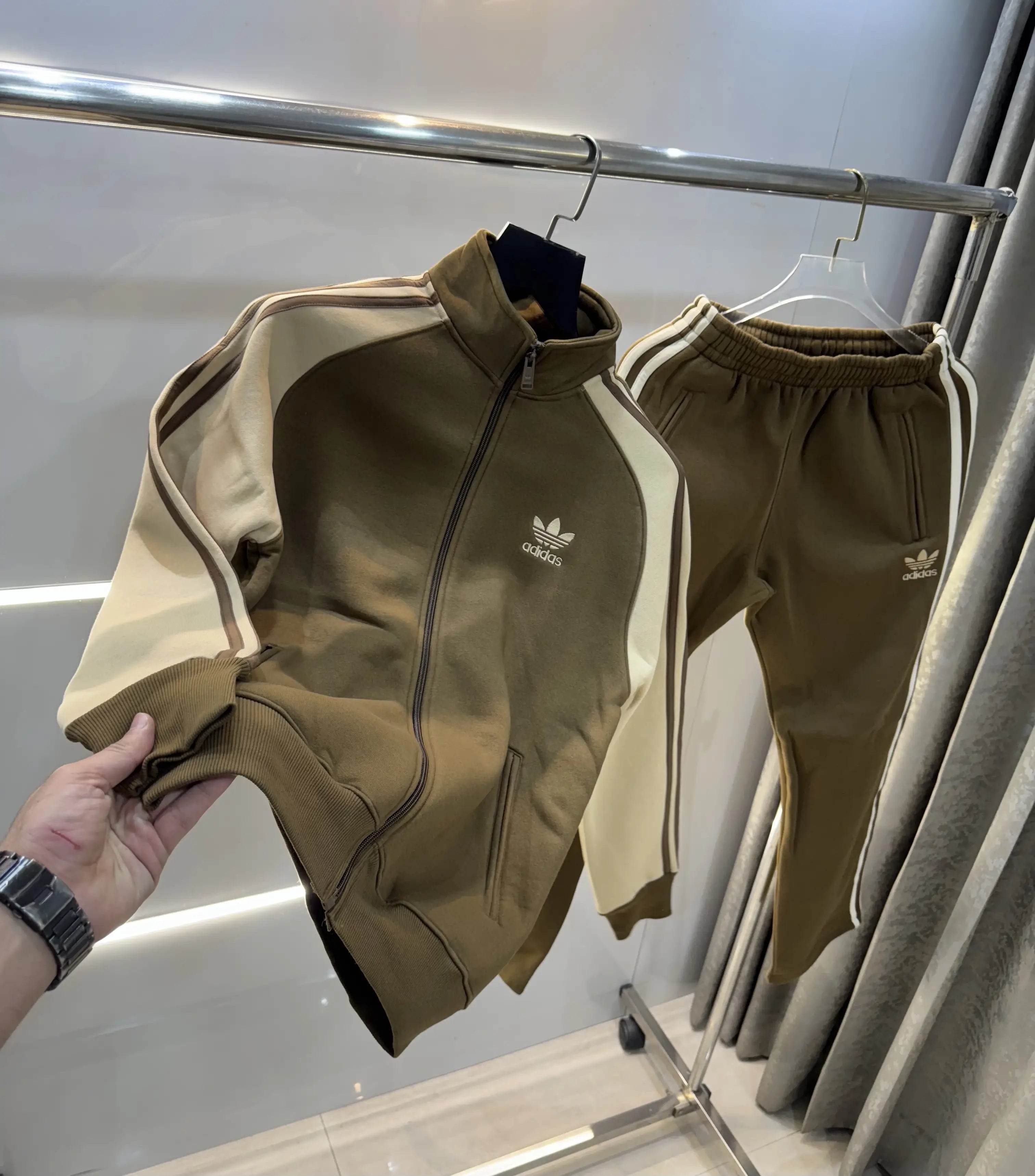 Adida s Brown Premium Classic Tracksuit