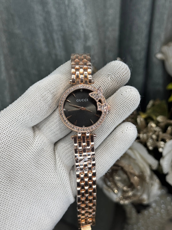 Gucci Copper Black Designer Ladies Watch