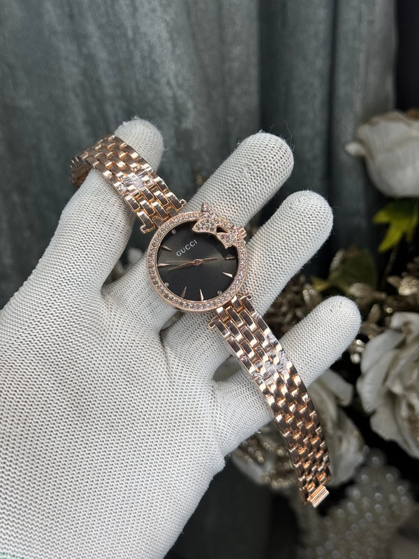 Gucci Copper Black Designer Ladies Watch