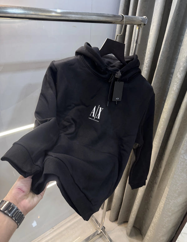 Arman i E_Xchange Black Classic Print Imported Hoodie