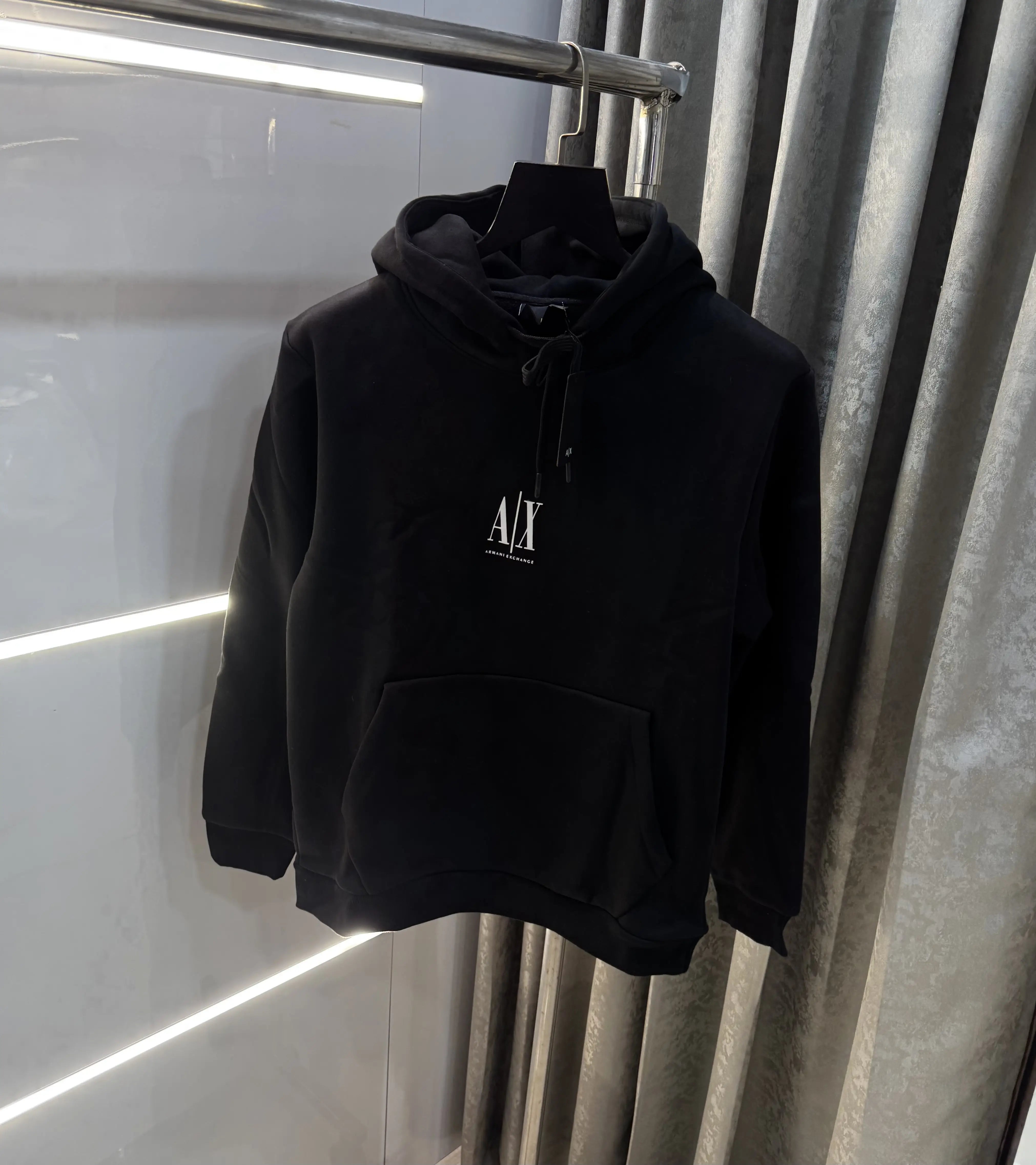 Arman i E_Xchange Black Classic Print Imported Hoodie Secondary image