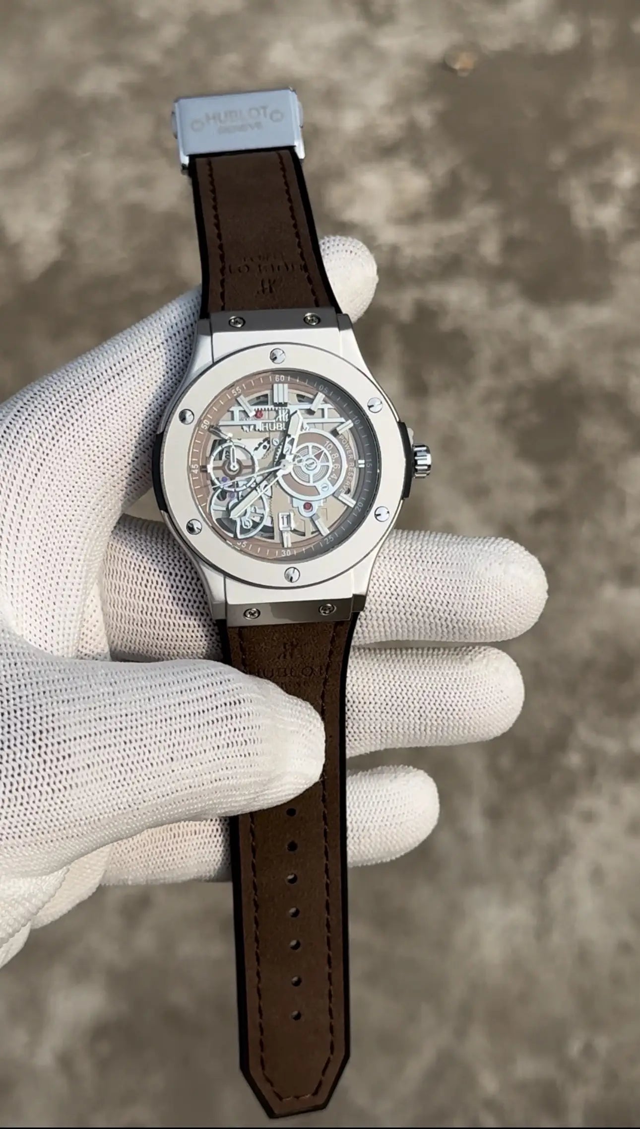 HUBLO.T BIG BANG BROWN GREY