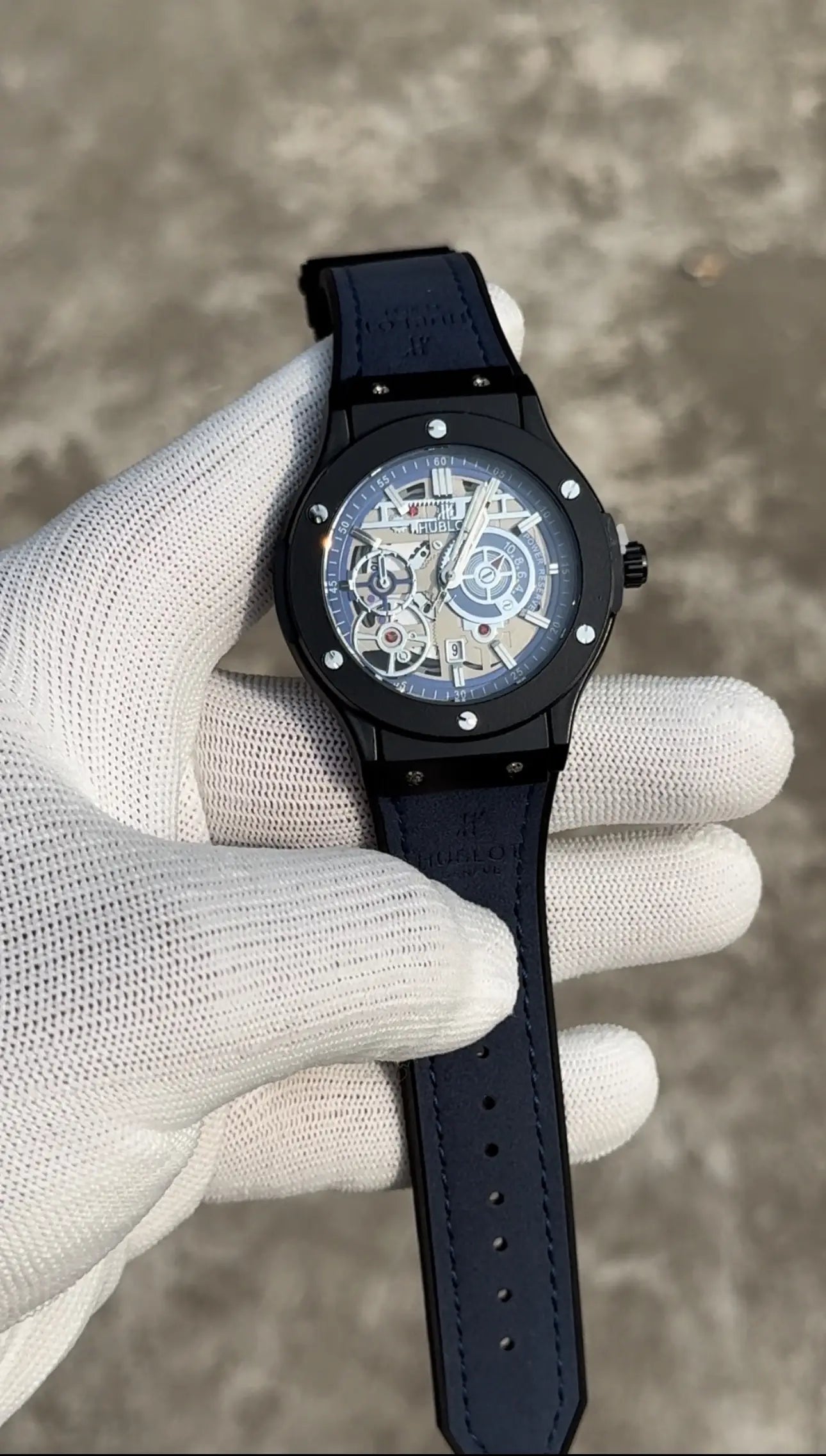 HUBLO.T BIG BANG BLUE BLACK