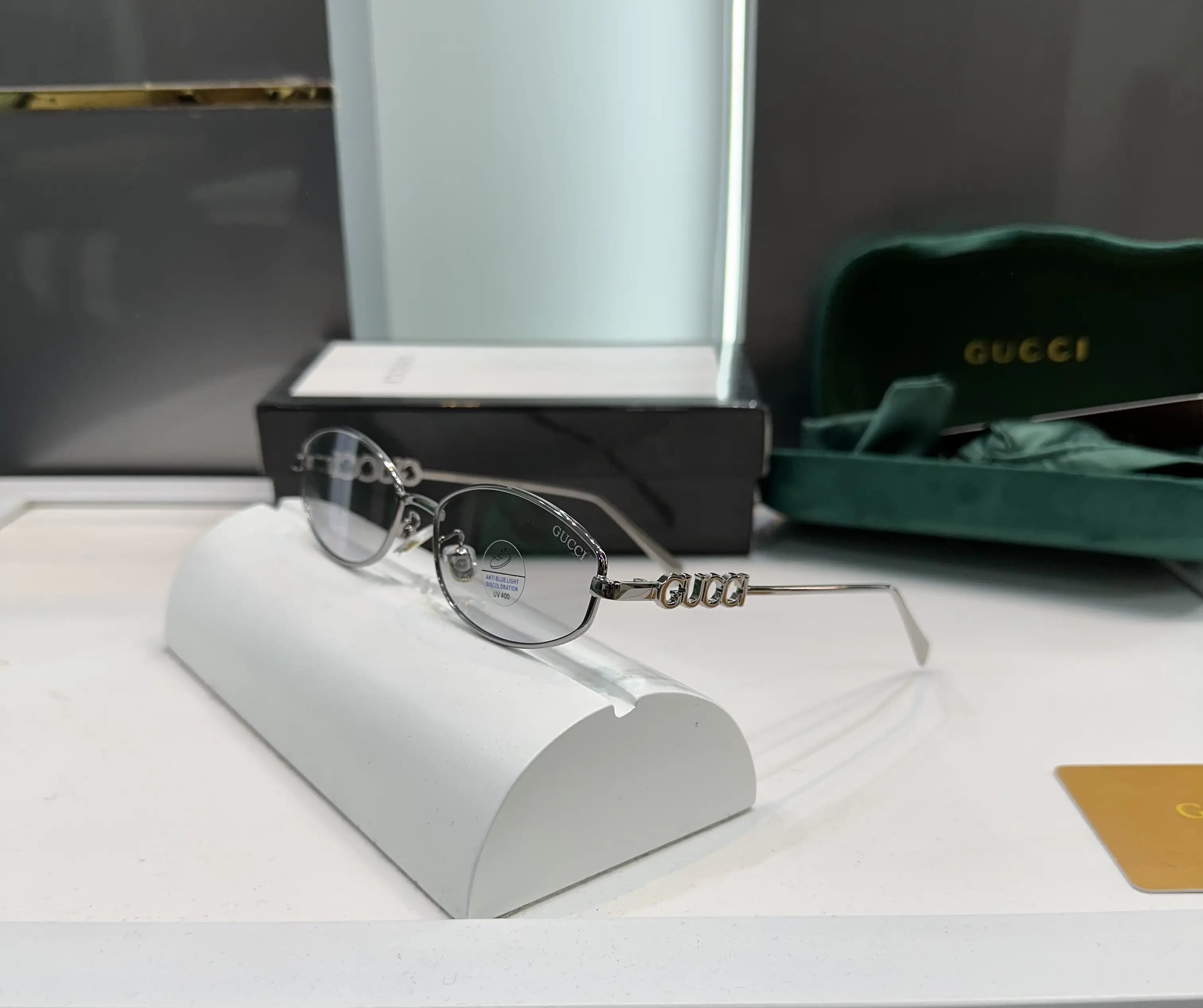 Gucc i Designer Blue Cut Premium Glasses 5269