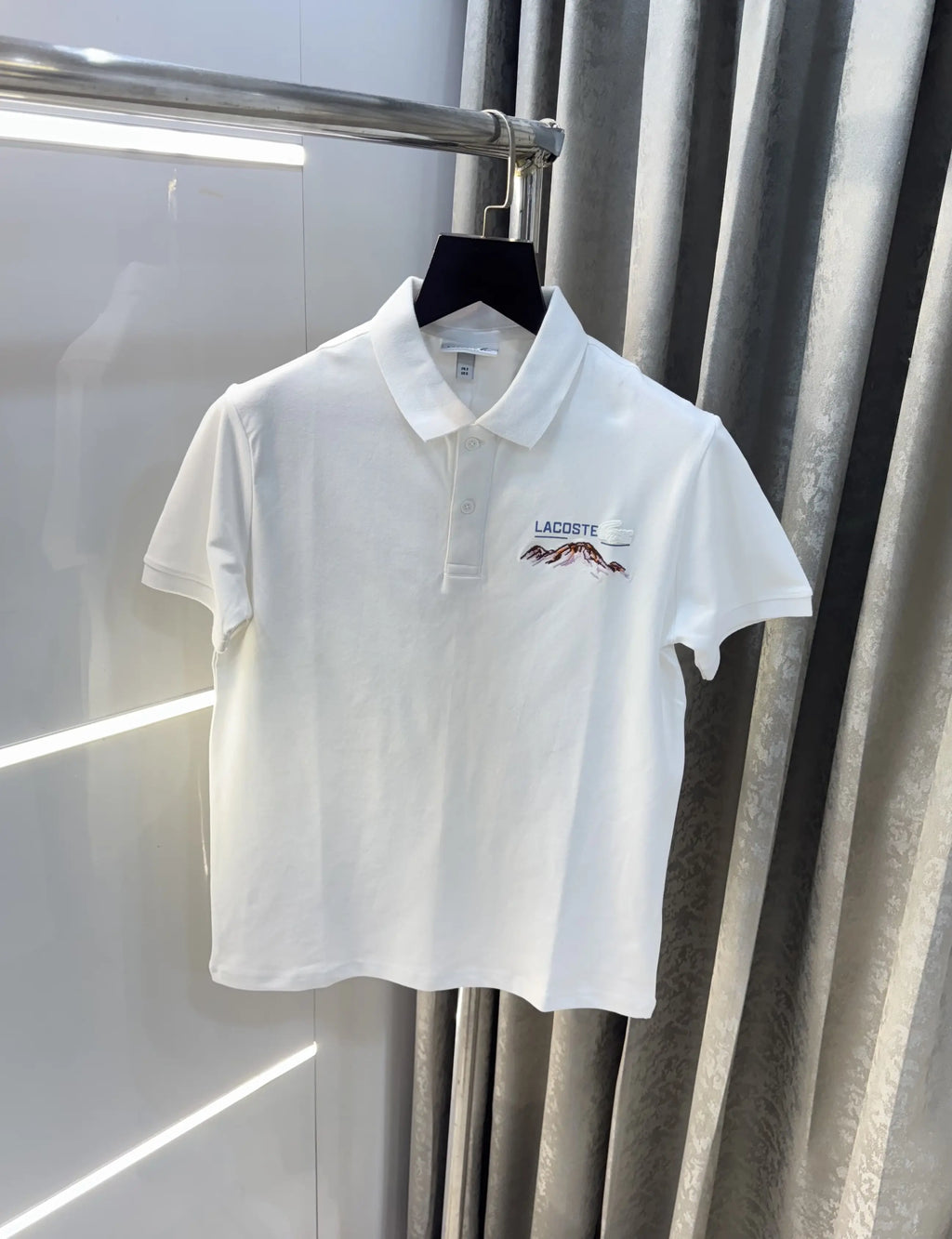 Lacost e White Logo Work Premium Polo T-Shirt