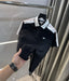Lacost e Black Logo Work Premium Polo T-Shirt