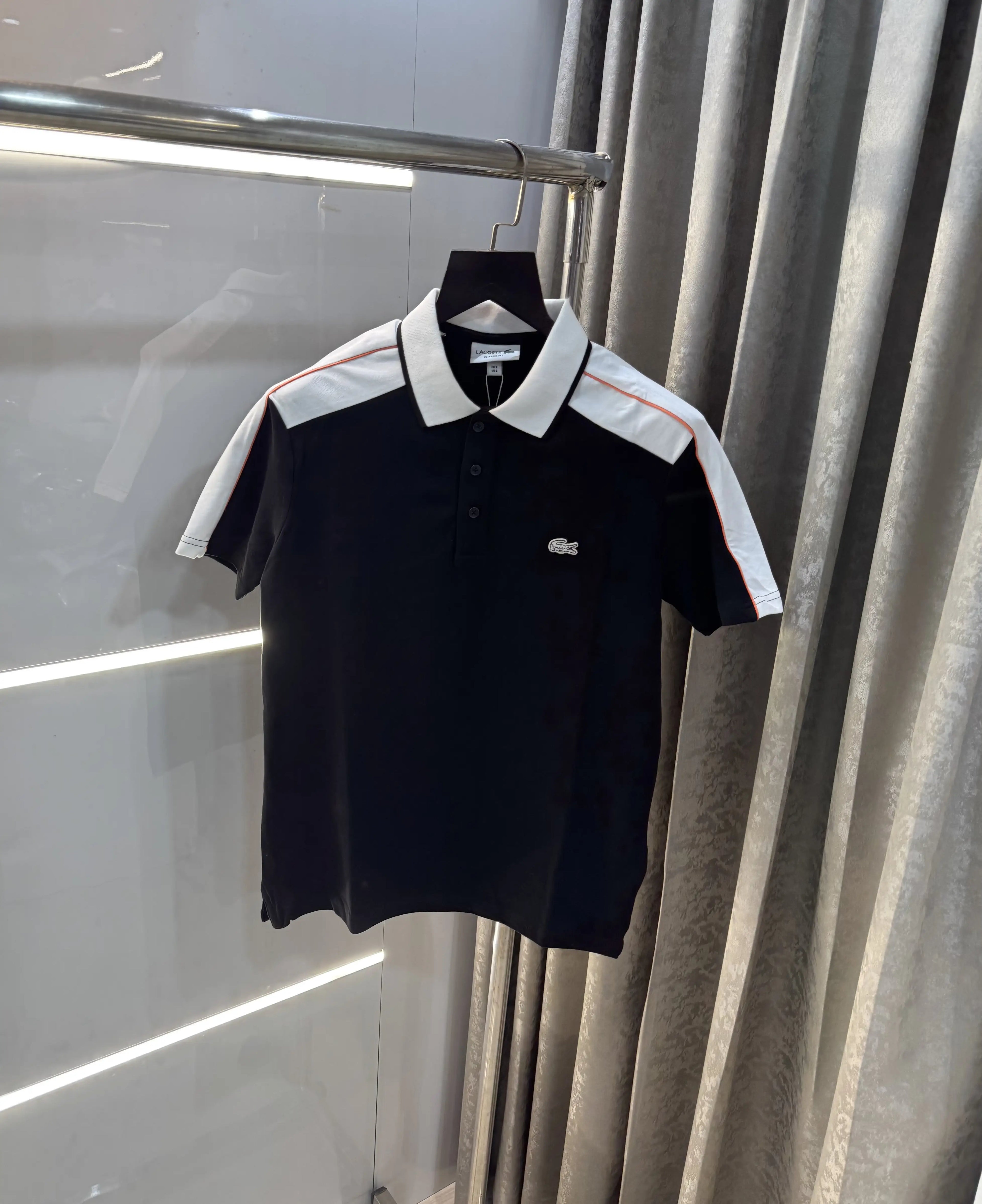 Lacost e Black Logo Work Premium Polo T-Shirt