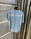 T shirt Palm angels sky blue Back print Embroidery Logo Imported Oversized T-Shirt