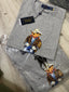 Ralp h lauren Grey New Teddy Logo Premium T-Shirt