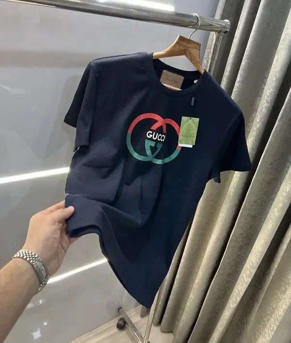 Gucc i Navy Blue Look Imported  T-Shirt