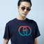 Gucc i Navy Blue Look Imported  T-Shirt
