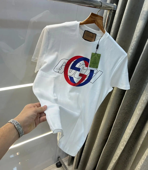 Gucc i White Look Imported  T-Shirt