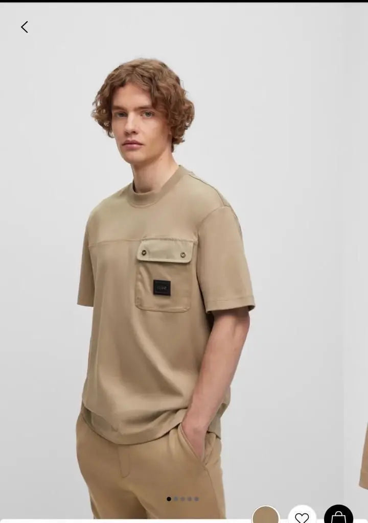 Hugo bos s Brown Designer Premium Classic T-Shirt