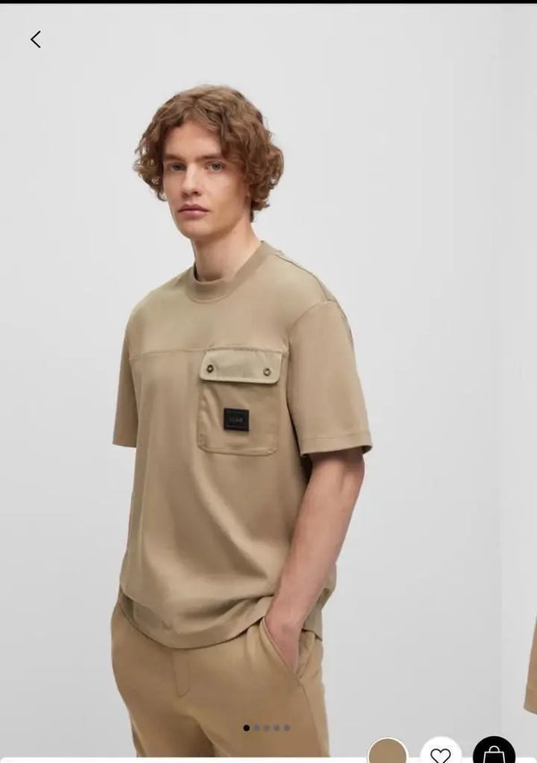 Hugo bos s Brown Designer Premium Classic T-Shirt