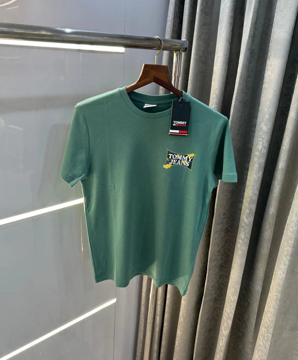 Tomm y Hilfiger green  Printed Premium T-Shirt