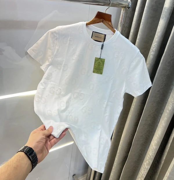Gucc i White monogR4m Imported T-Shirt