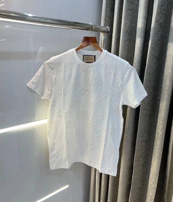 Gucc i White monogR4m Imported T-Shirt