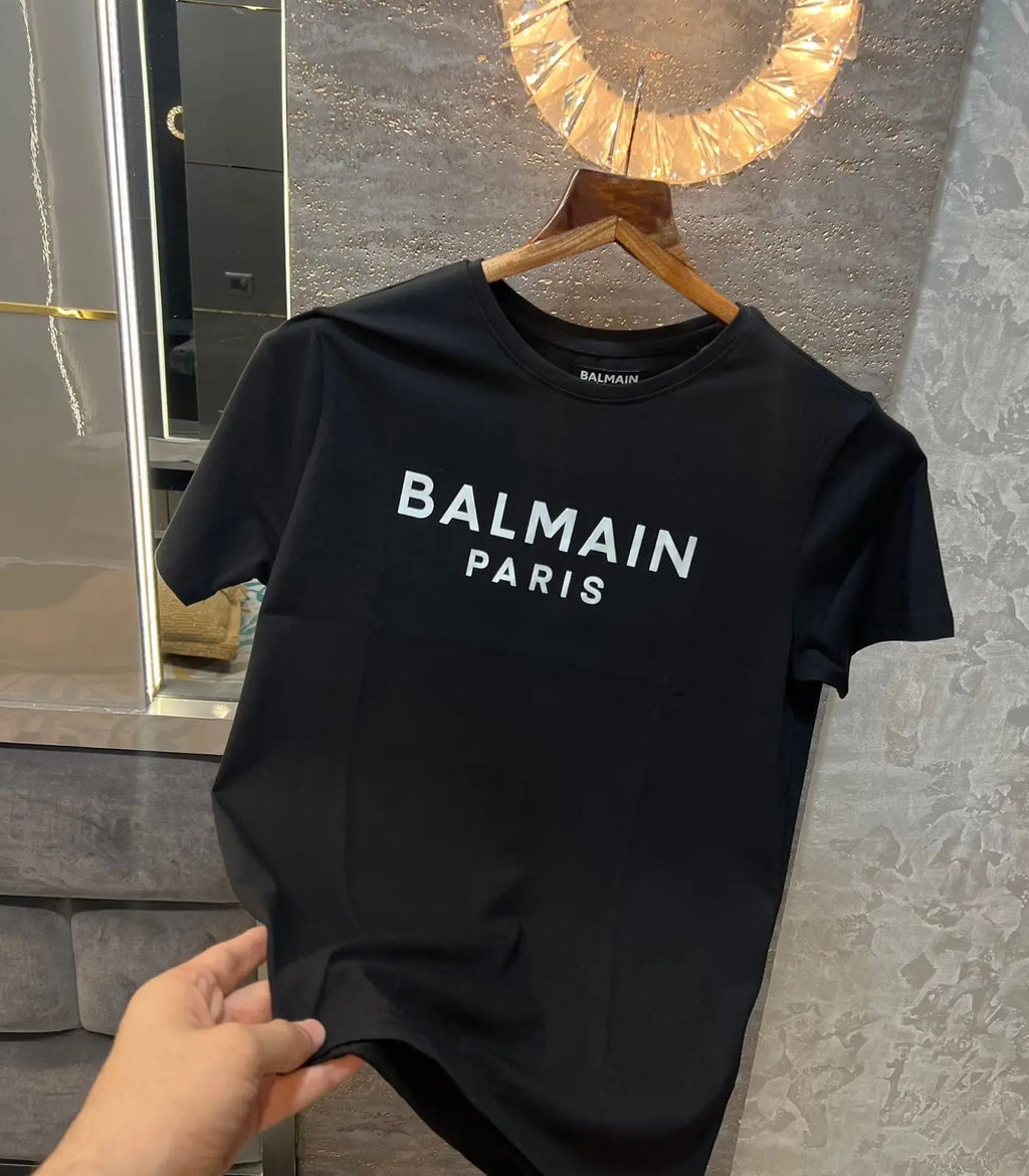 Balmai n Paris Black Designer Imported T-Shirt