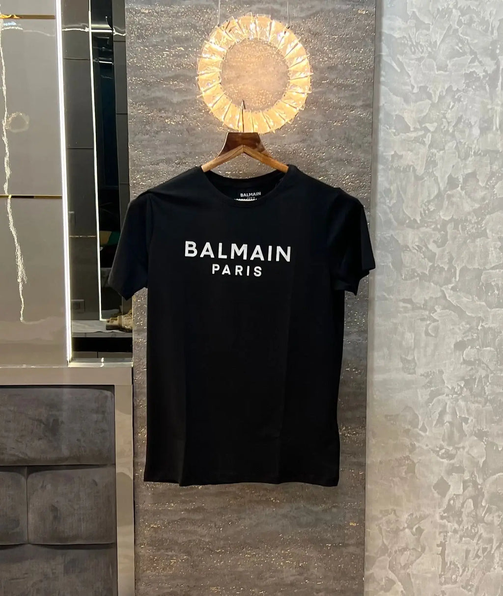 Balmai n Paris Black Designer Imported T-Shirt