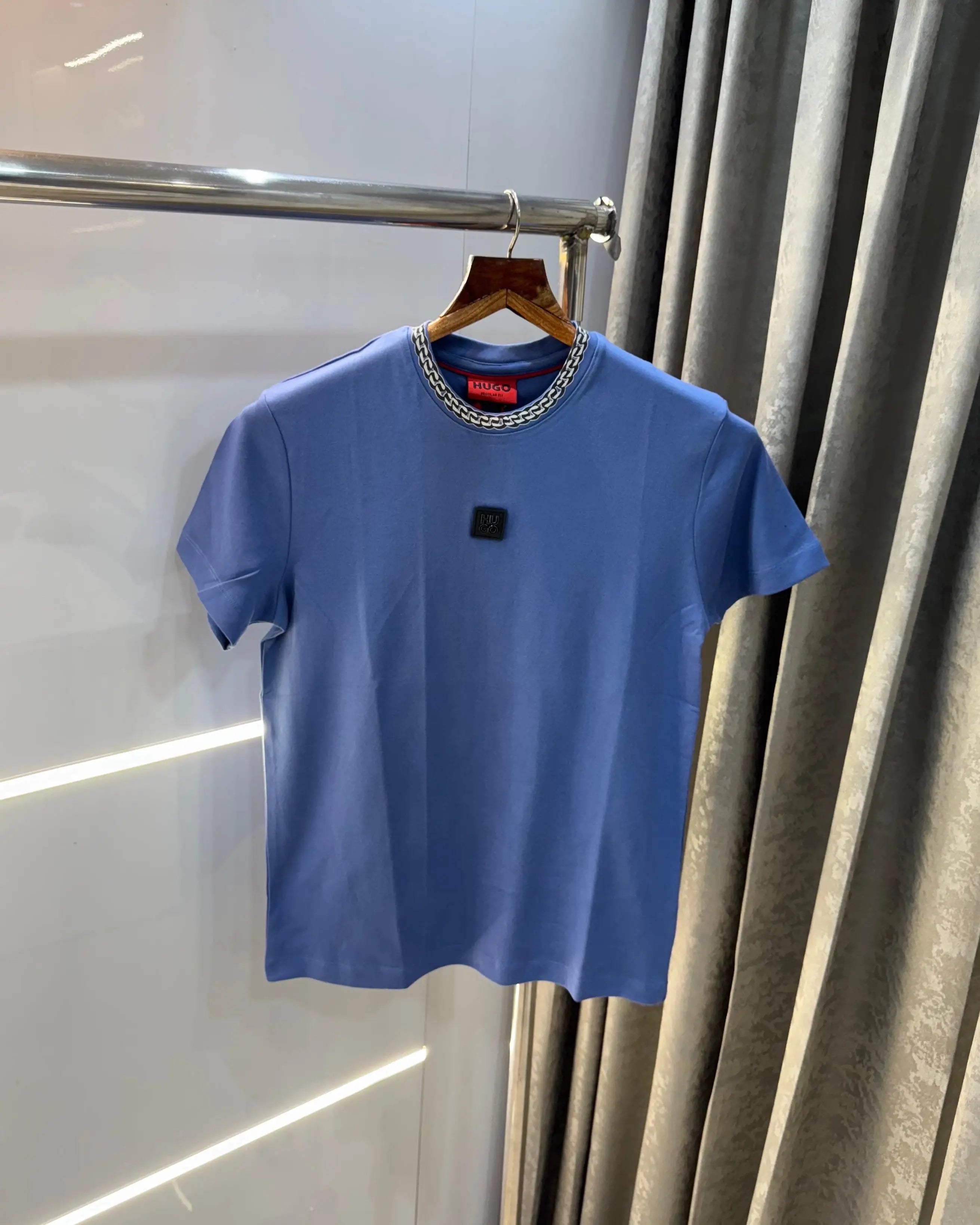 Hugo bos s Blue  Designer Premium Classic T-Shirt