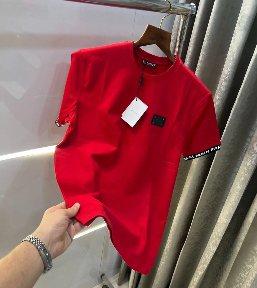 Balmai n Paris red Designer Imported T-Shirt