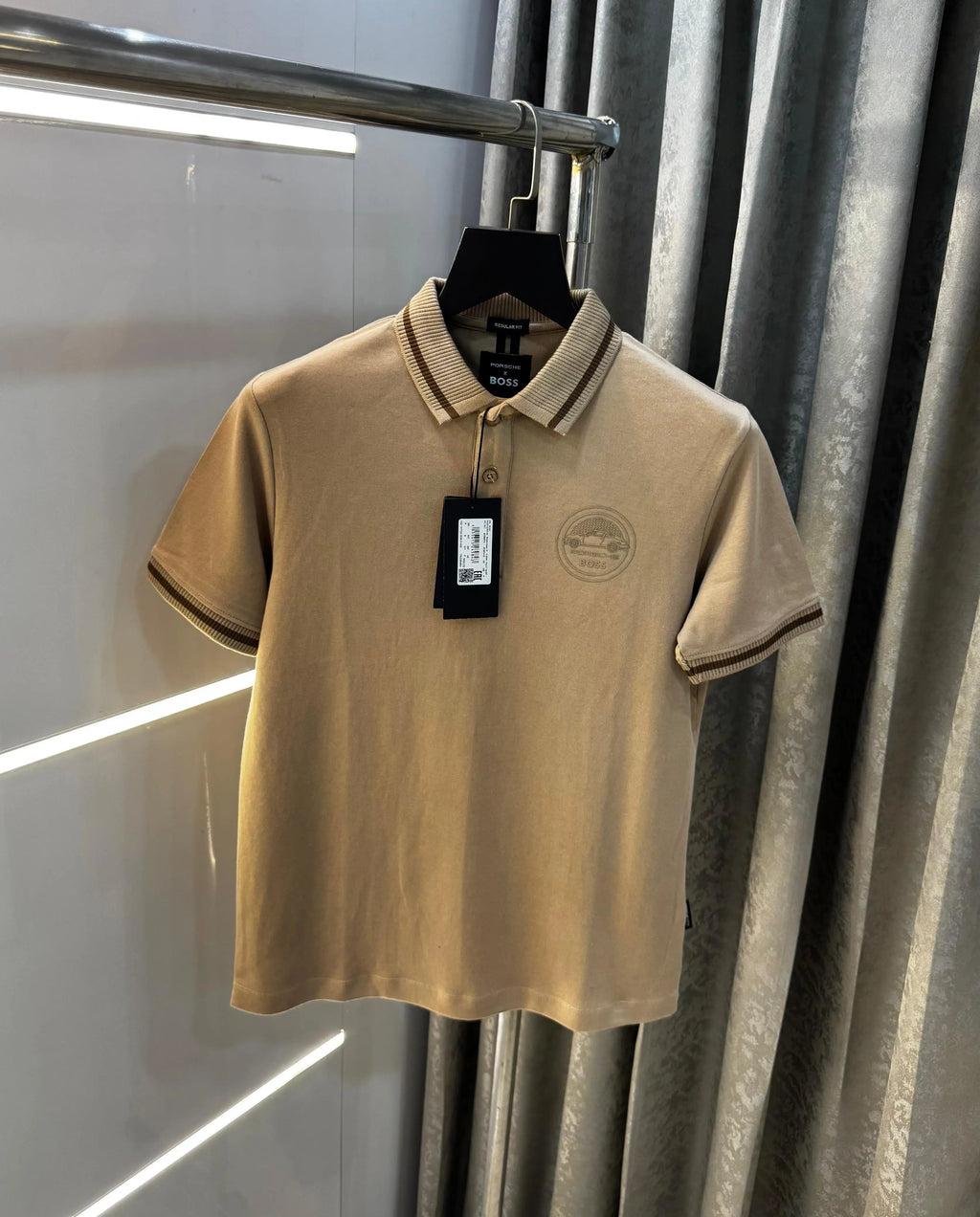 Hugo bos s  Brown PoRsch3! edition Premium Polo T-Shirt