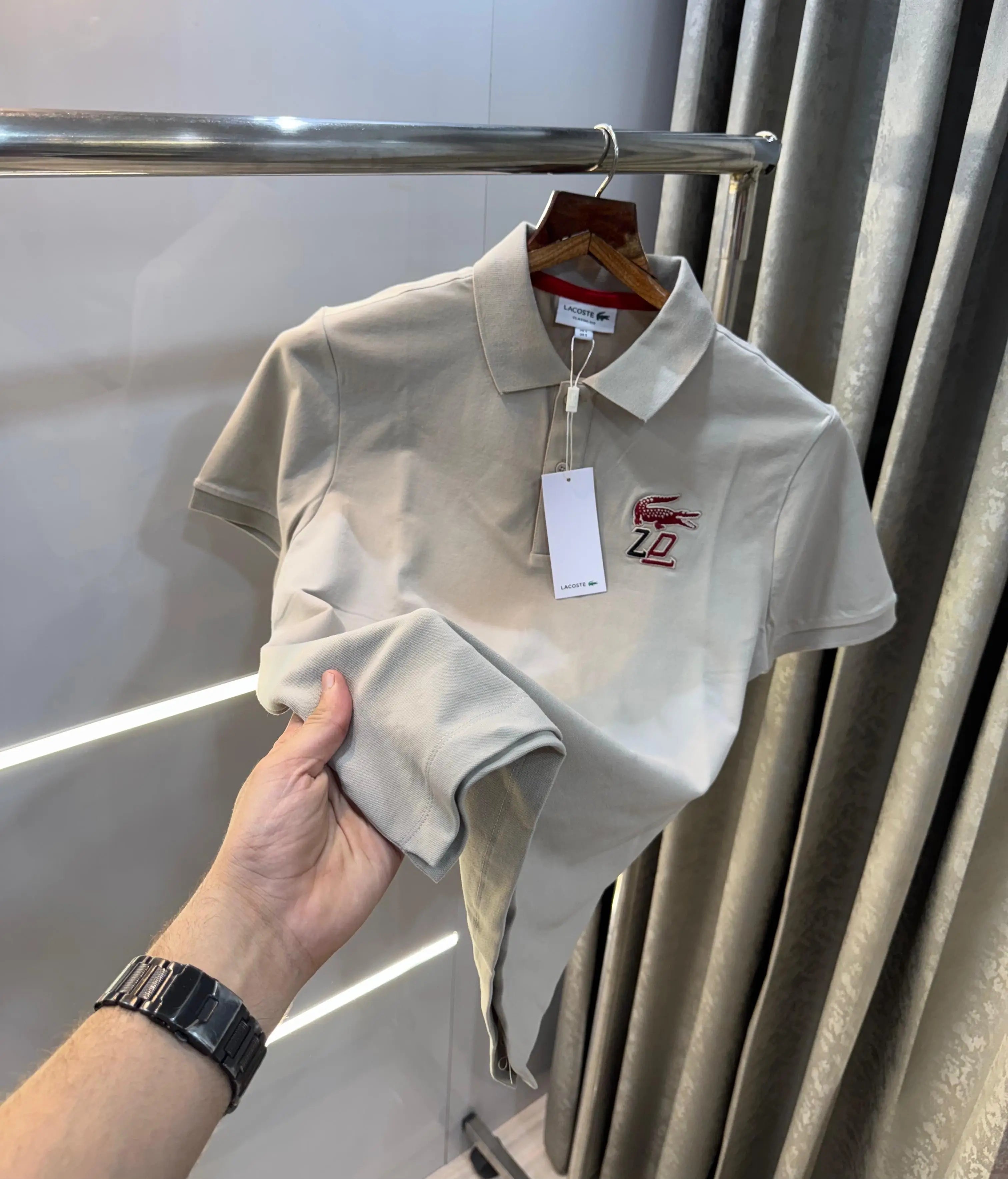 Lacost e baige Embroidery Logo Premium Polo T-Shirt
