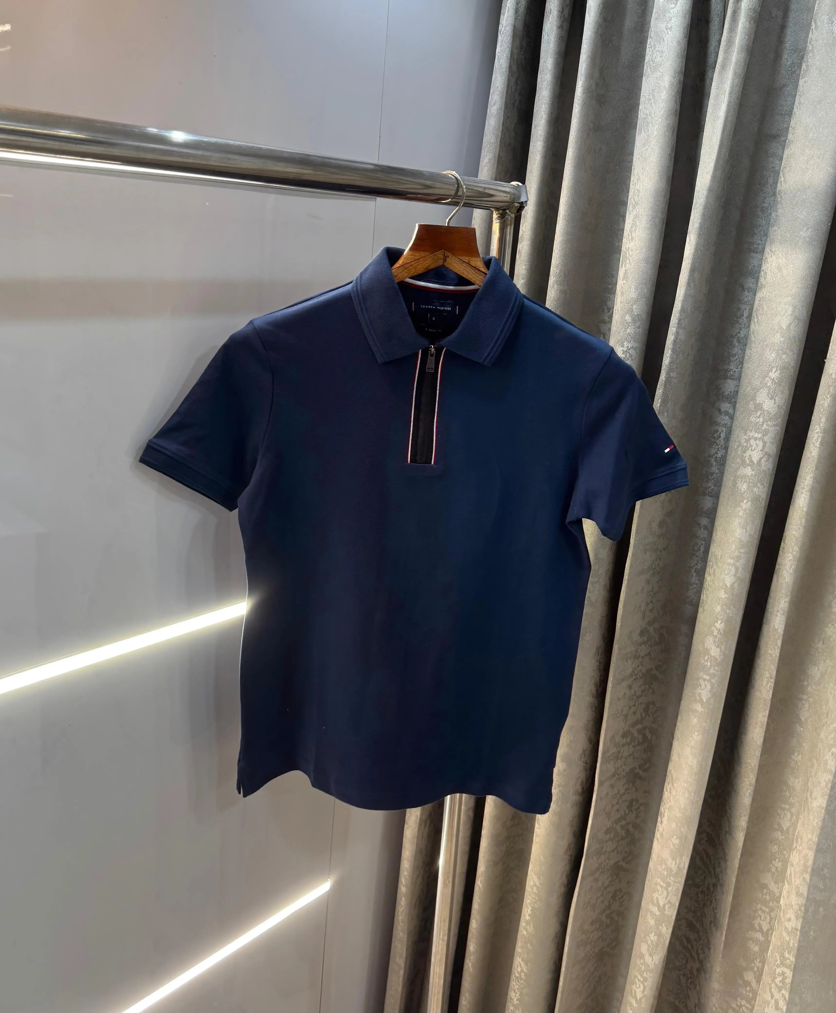 Tomm y Hilfiger petrol Blue Look Premium Polo T-Shirt