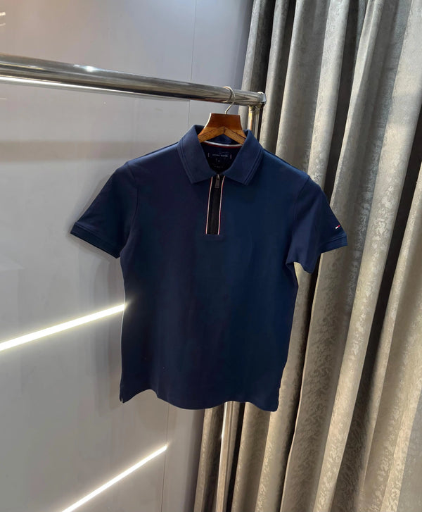 Tomm y Hilfiger petrol Blue Look Premium Polo T-Shirt