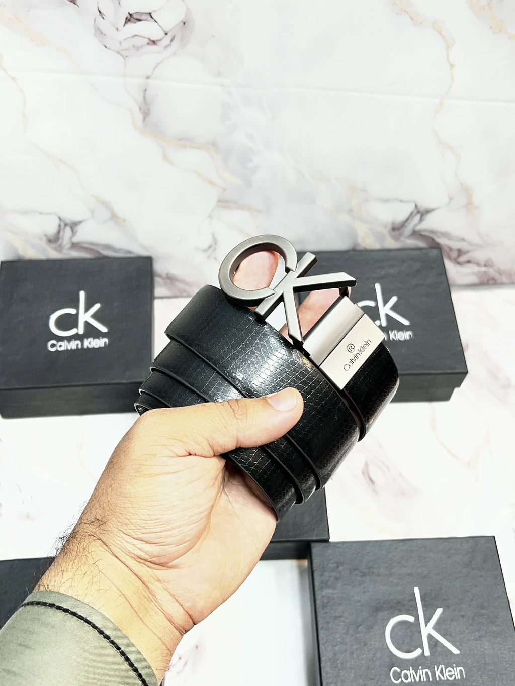 CK CALVIN_KLEIN IMP PREMIUM QUALITY REVERSIBLE BELTS WITH OG BO_X