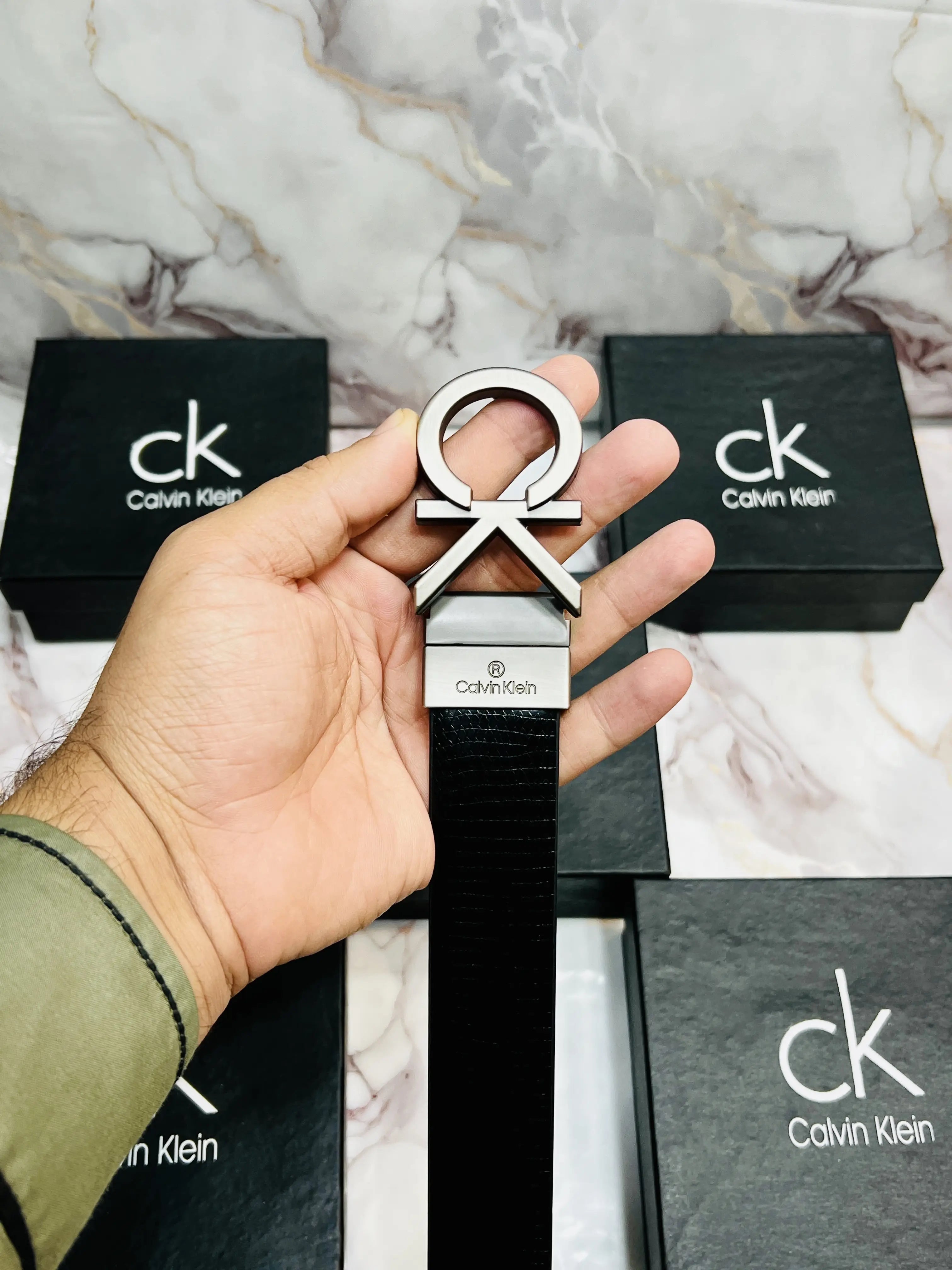 CK CALVIN_KLEIN IMP PREMIUM QUALITY REVERSIBLE BELTS WITH OG BO_X