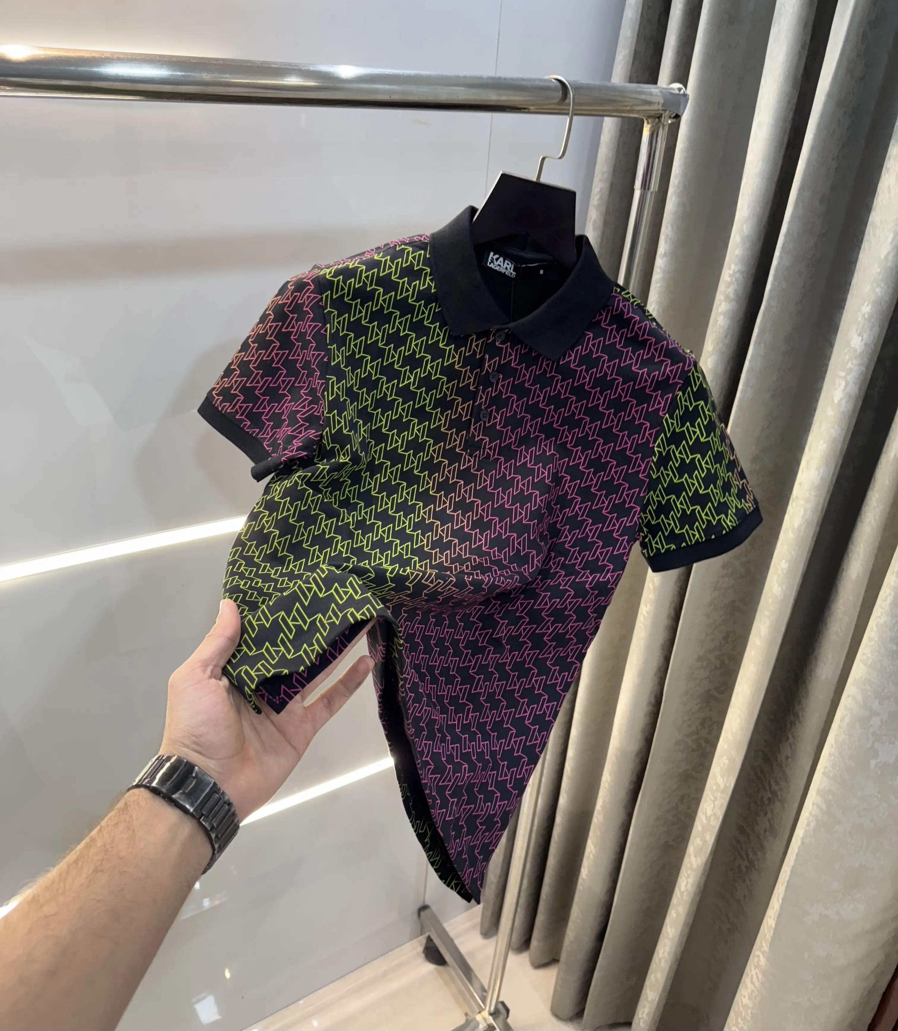 Karl Lagerfled Black Imported Polo T-Shirt Secondary image
