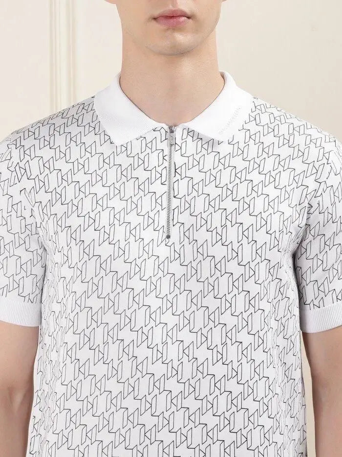 Karl Lagerfled White Imported Polo T-Shirt Main image