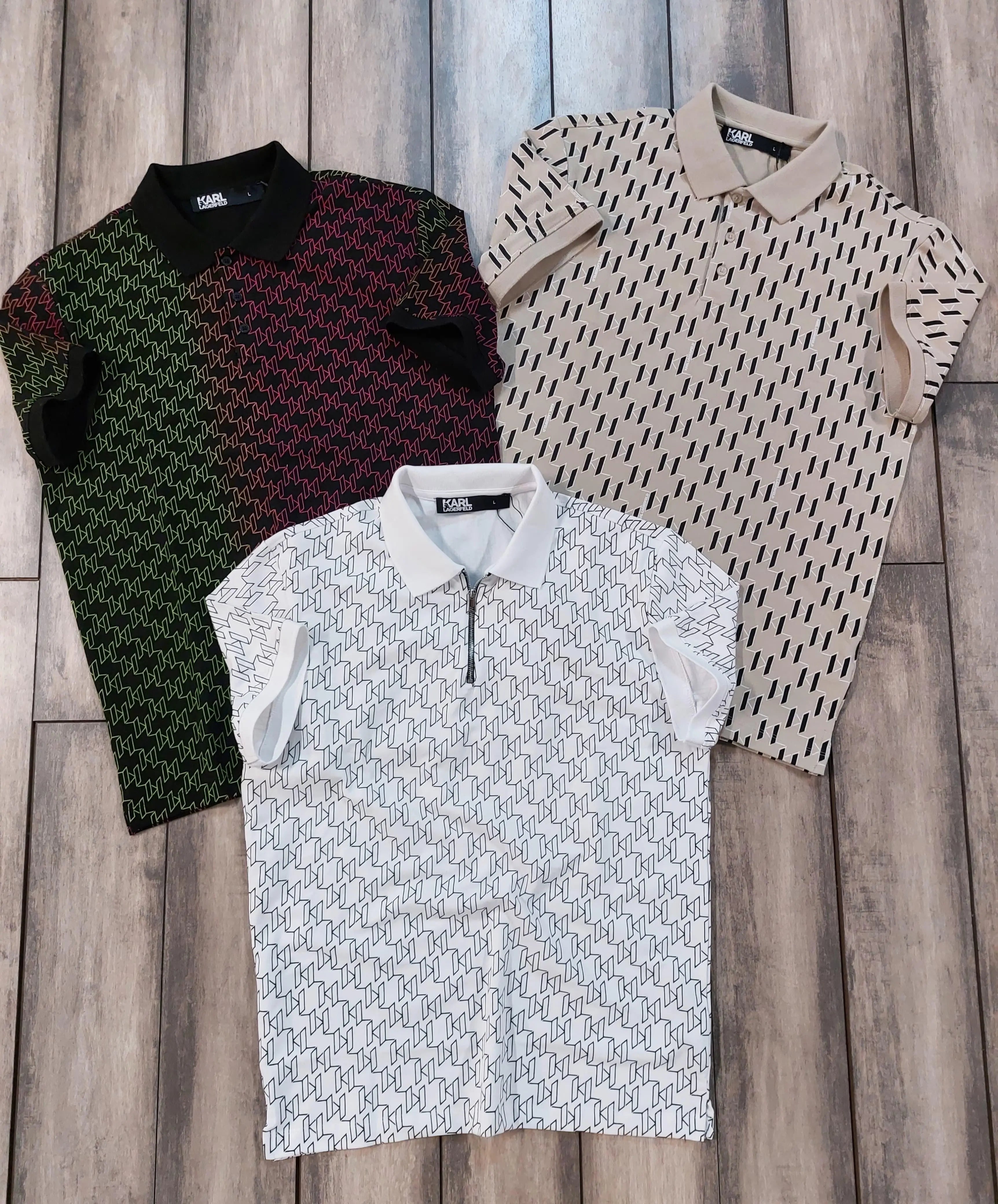 Karl Lagerfled White Imported Polo T-Shirt Secondary image
