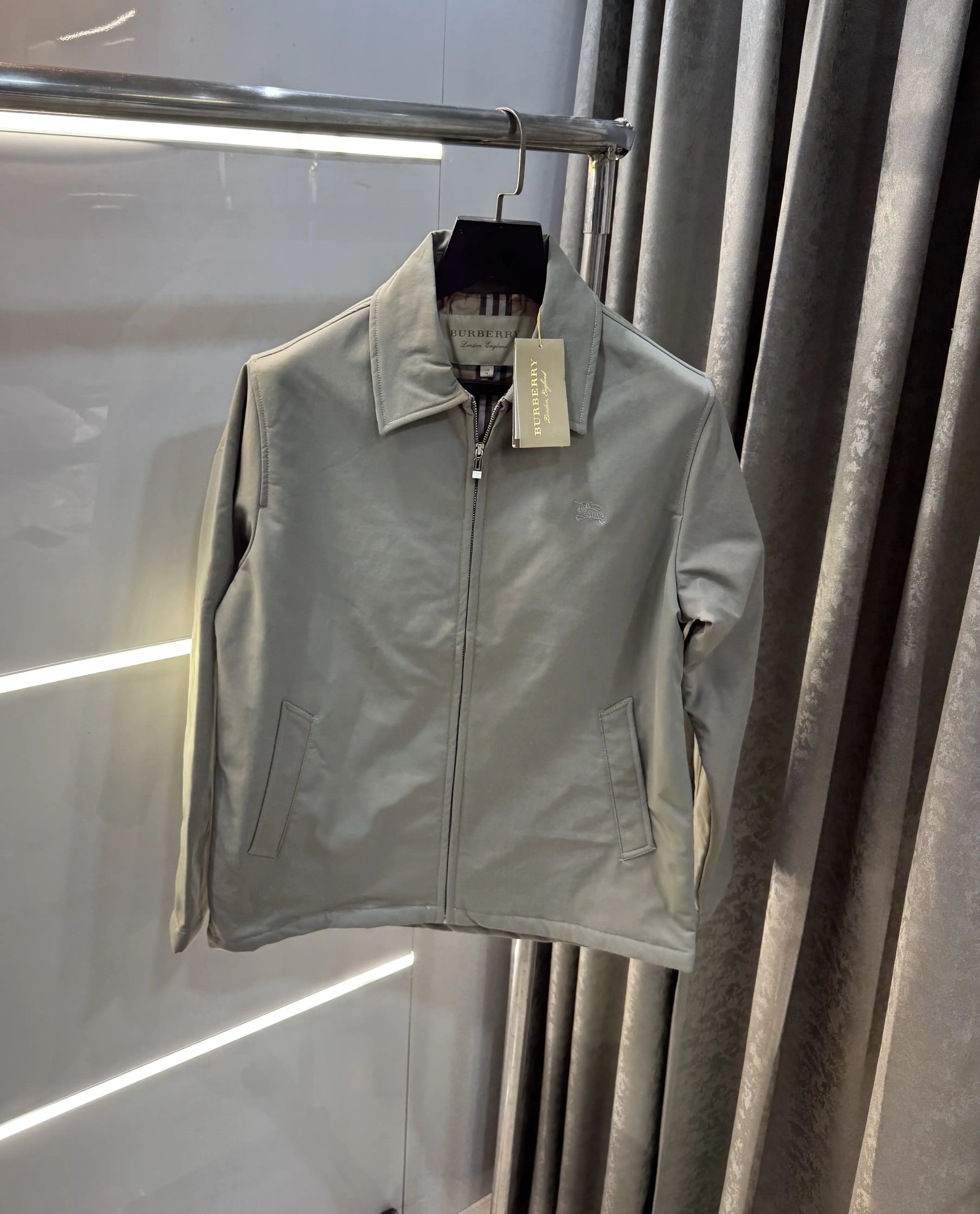 Burberr y Grey Importer Premium Bomber Jacket Secondary image