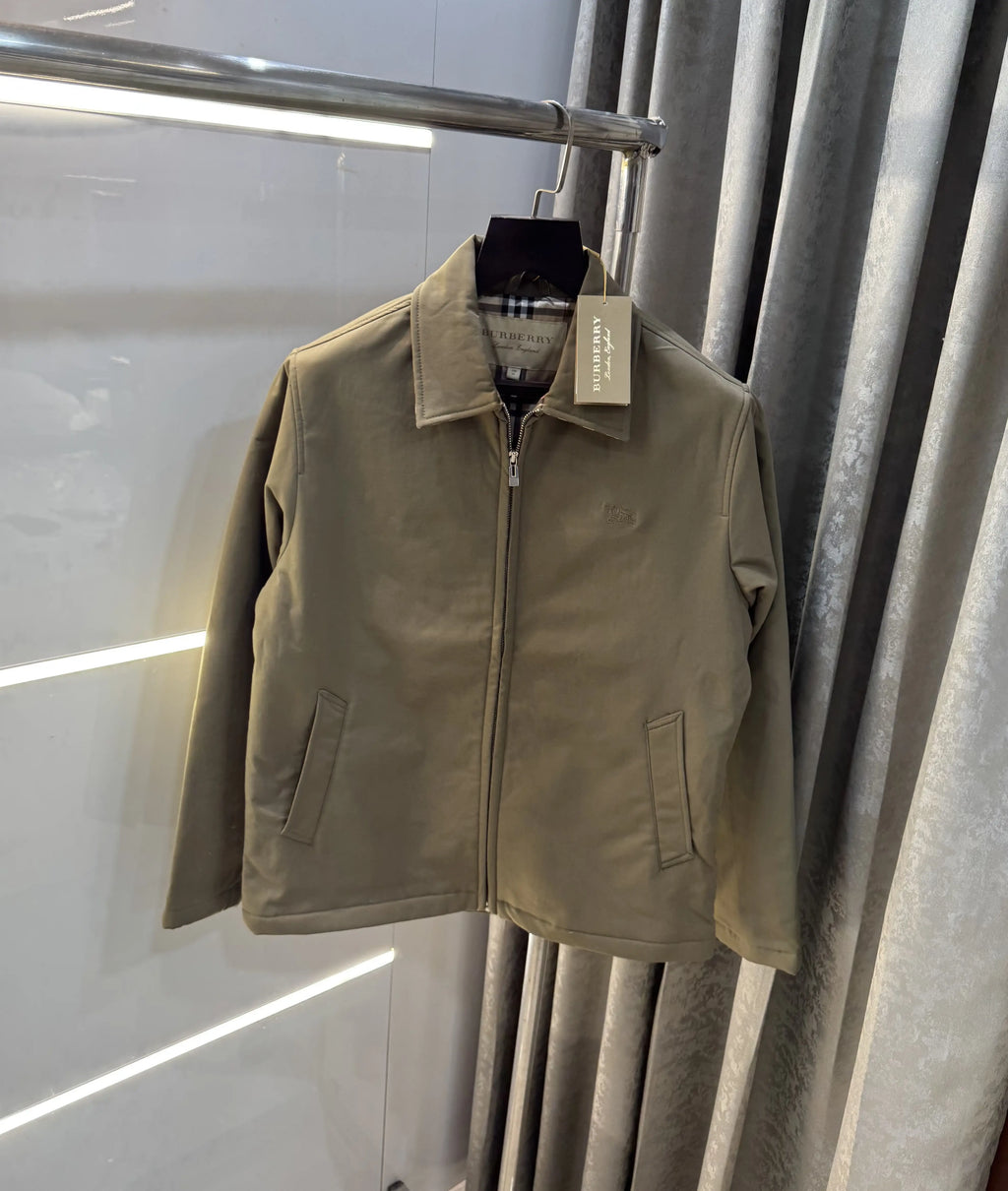 Burberr y Brown Imported Premium Bomber Jacket
