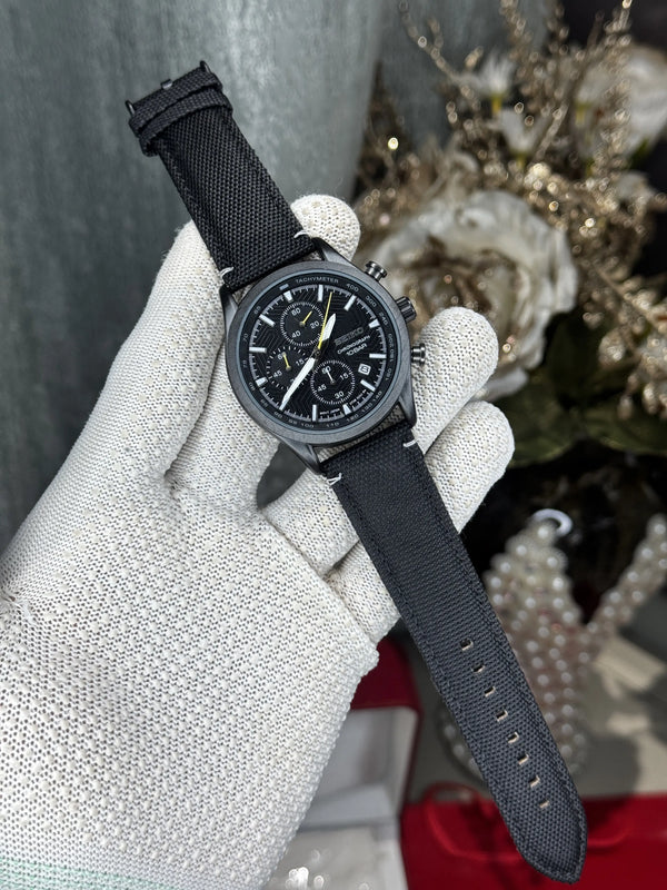 Seiko Chronograph All Black Premium Watch