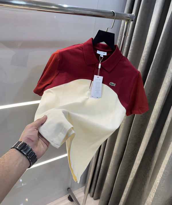 Lacost e Cream Premium Polo T-Shirt