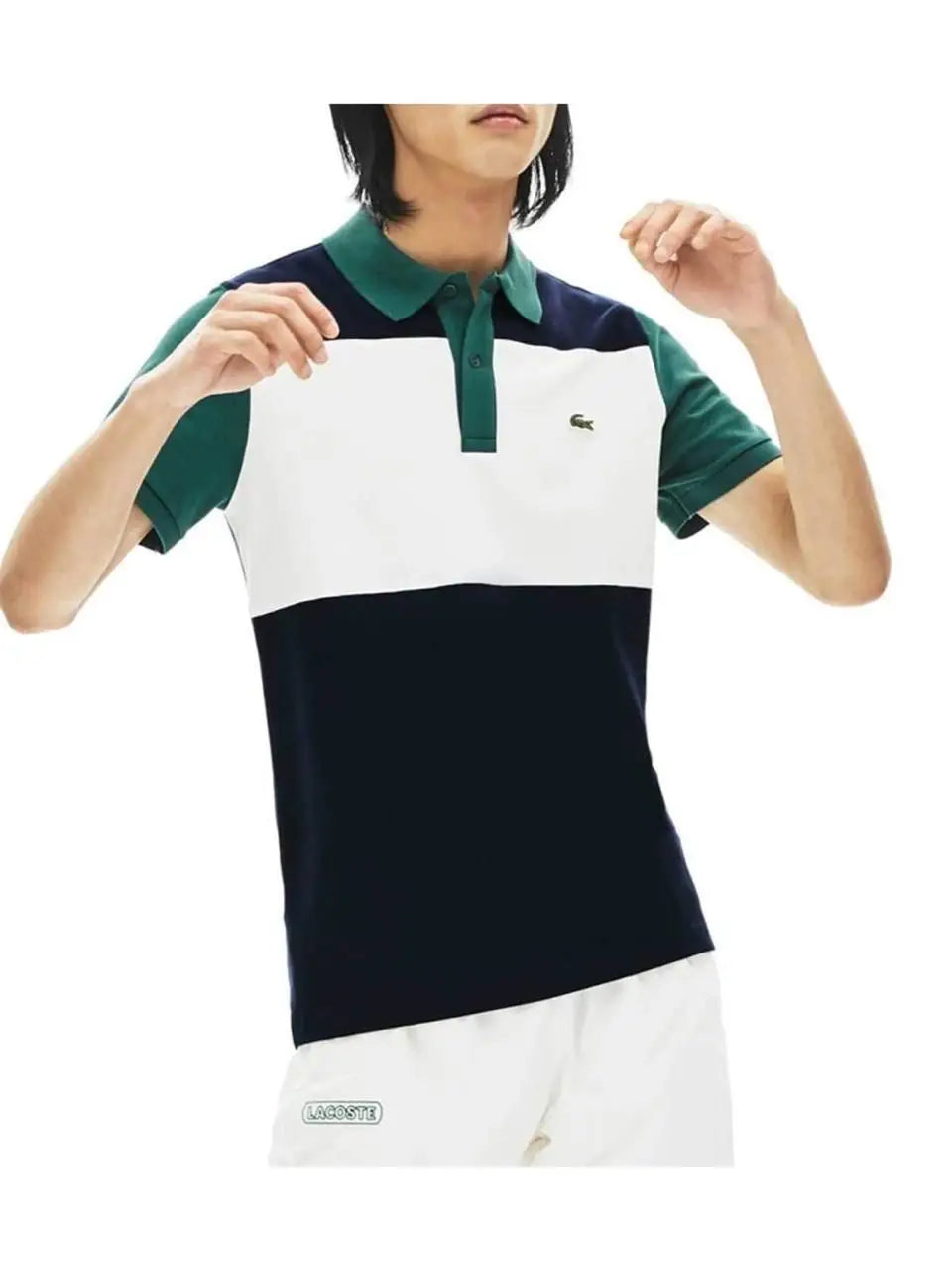 Lacost e White Navy Premium Polo T-Shirt Main image