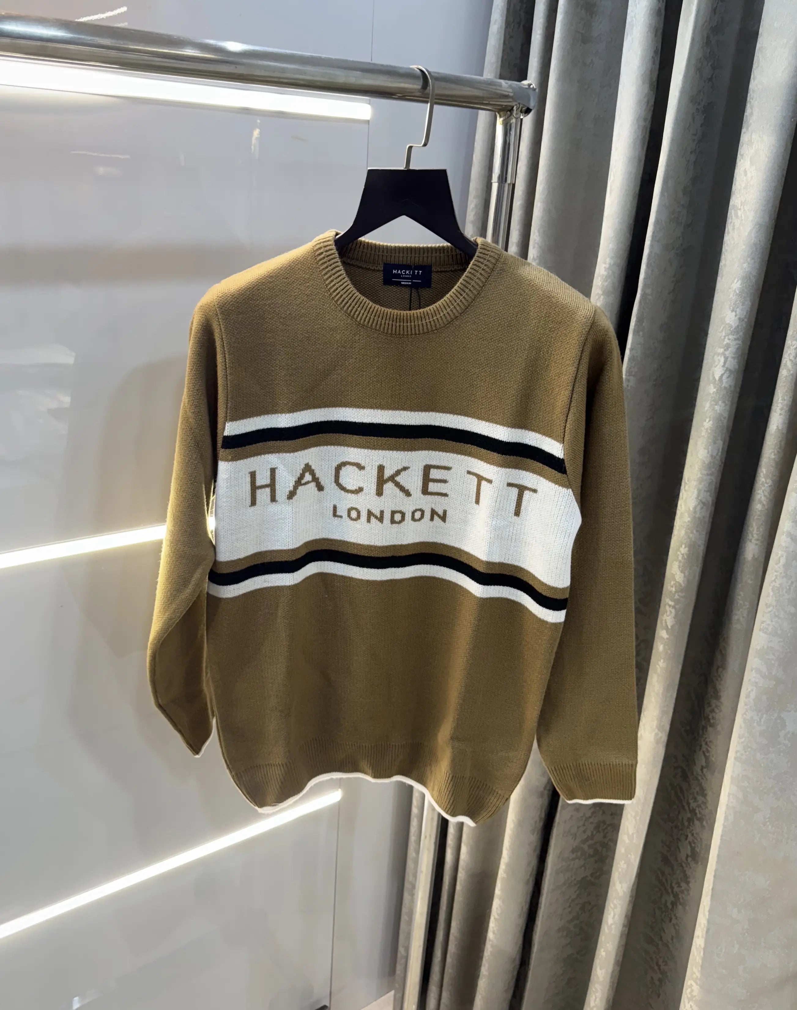 Hacket London Beige Imported Knitted Pull Over Secondary image