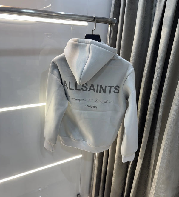All Saints Grey Back Print Imported Hoodie