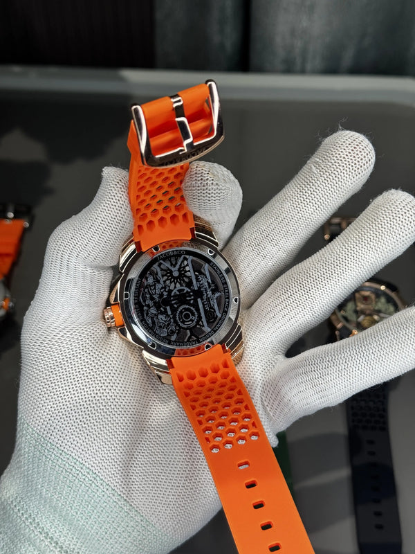 Jacob&Co. ram. Copper Orange Quartz Watch